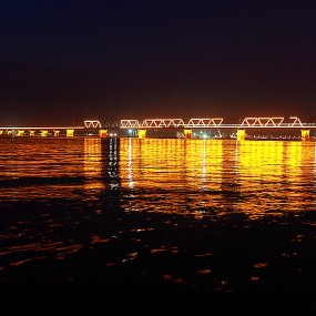 哈尔滨 松花江夜色