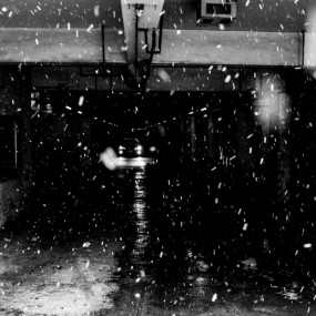 雪天扫街