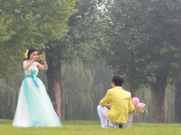 蹭拍的婚纱！