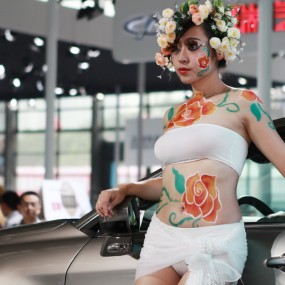 人体彩绘模特