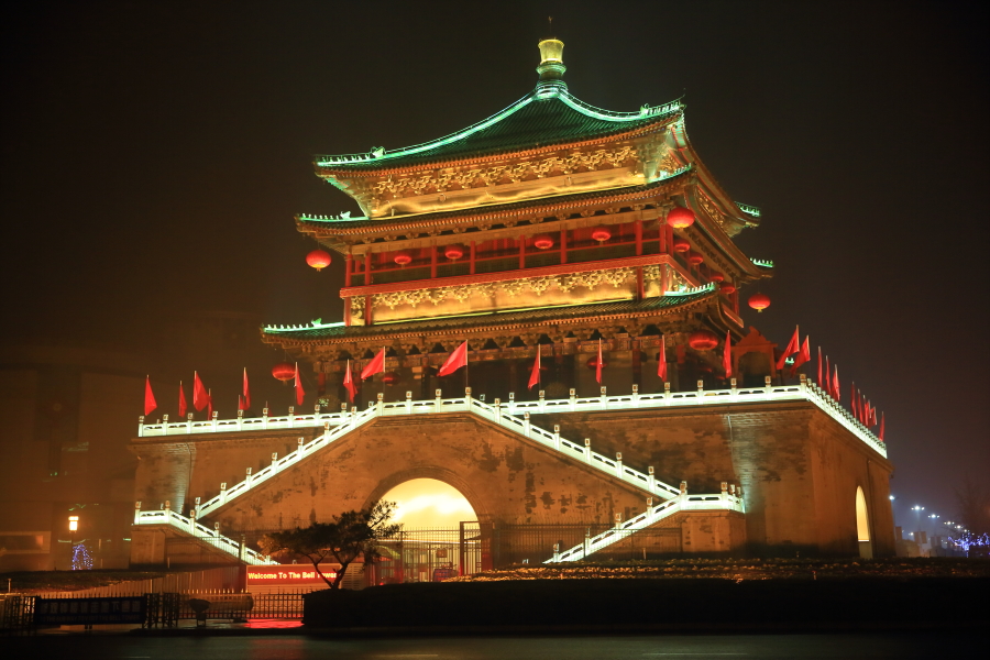 钟楼夜景