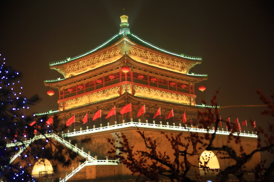 钟楼夜景