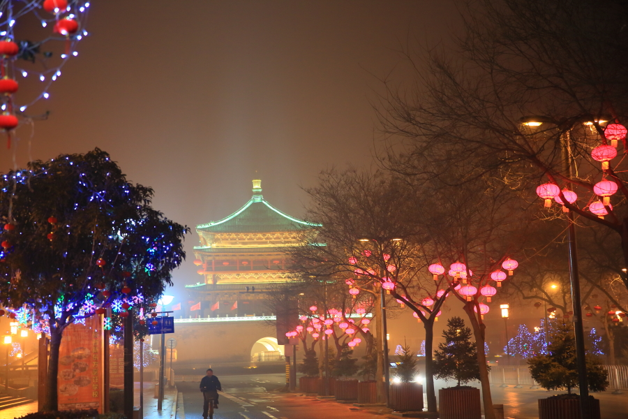 钟楼夜景