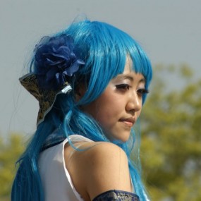 公园蹭拍美女
