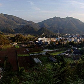 乡村夕照