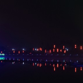 汉城湖夜景