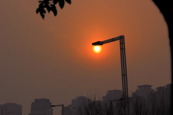 夕阳点灯