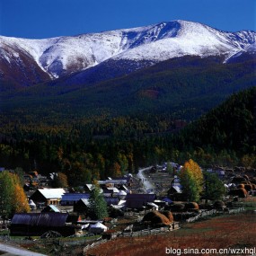 胶片机下的新疆秋色