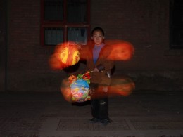 夜景人像