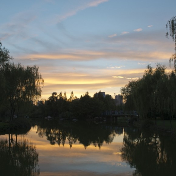 城市运动公园-夕阳西下