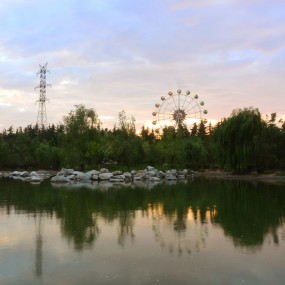 清凉山夕照