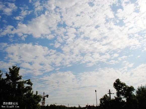 今早的天空~！