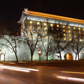 习拍西门夜景