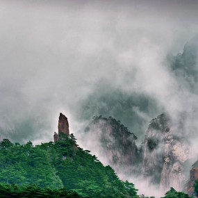 在黄山