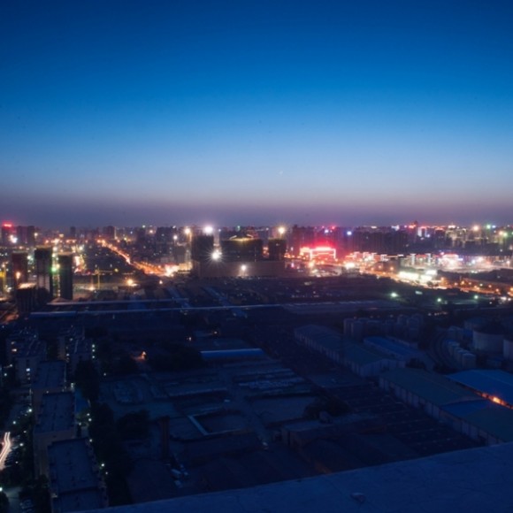 34层天台夜景