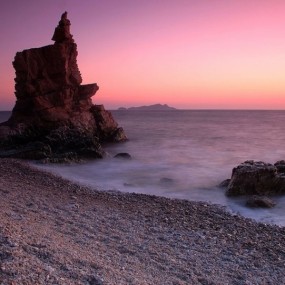 西湖嘴夕阳