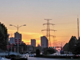 大道夕阳