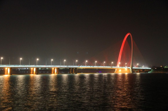浐灞夜景随拍