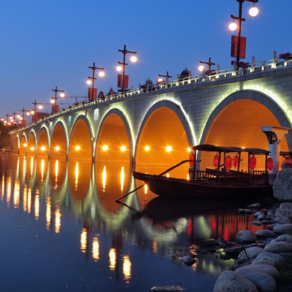 黄渠桥夜景