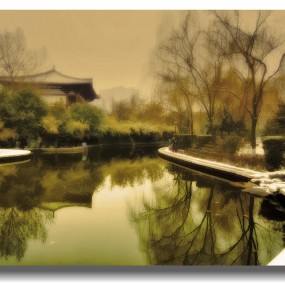 芙蓉园雪景