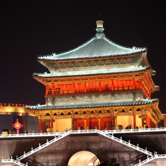 夜拍钟鼓楼