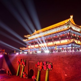 城墙夜色