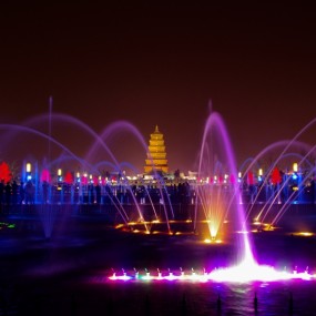 大雁塔夜景~~